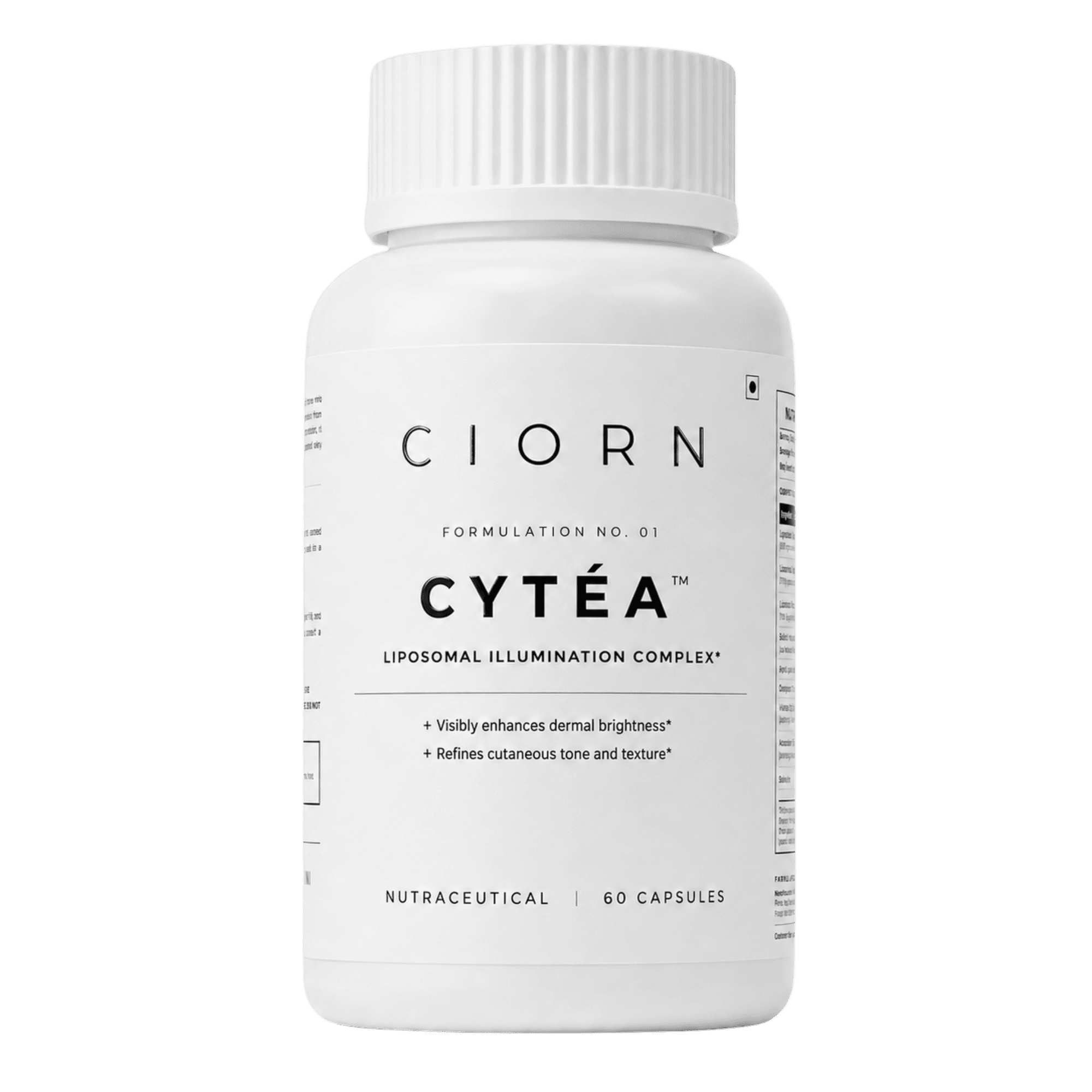 CIORN CYTÉA — front face of the Liposomal Illumination Complex bottle