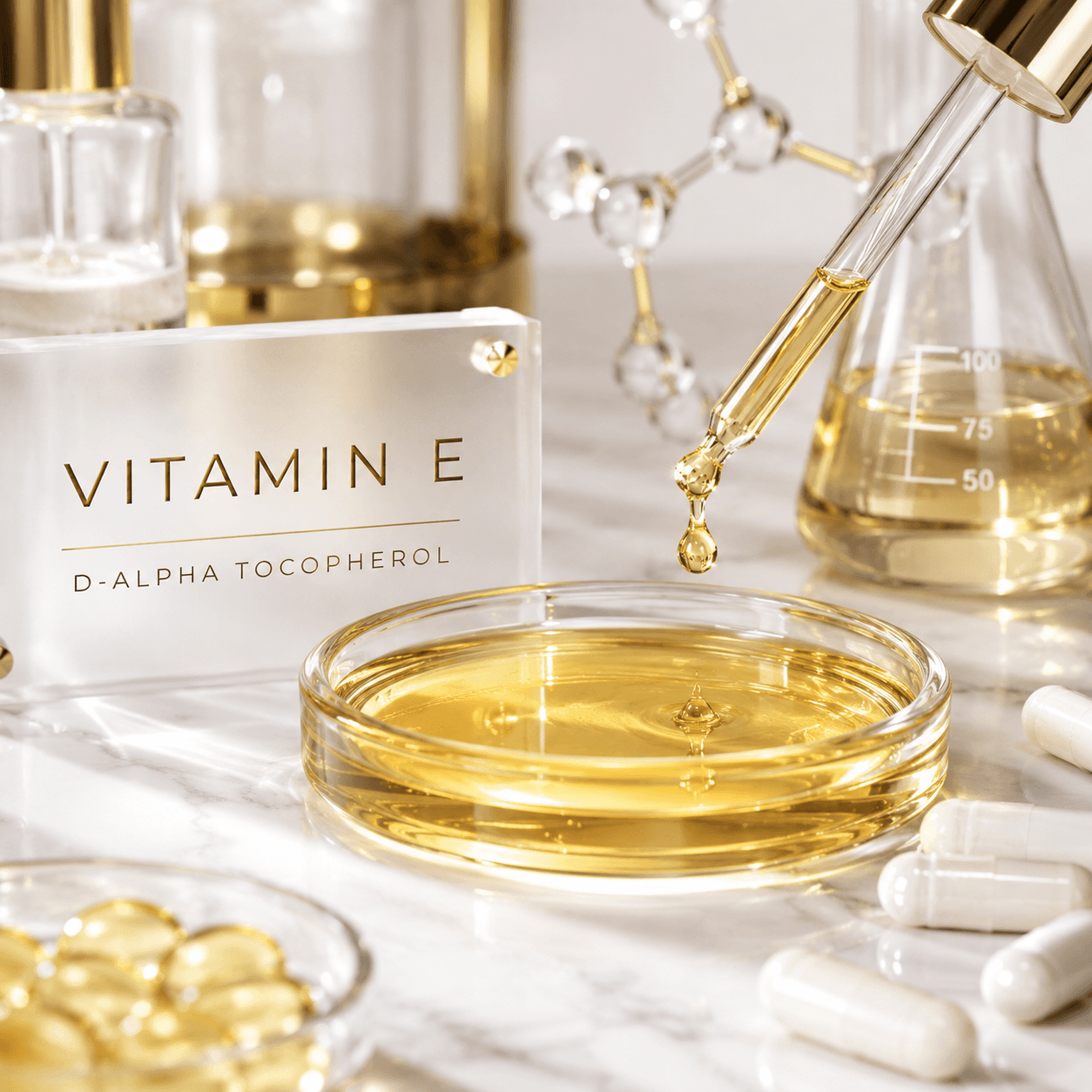 Vitamin E d-alpha tocopherol natural oil